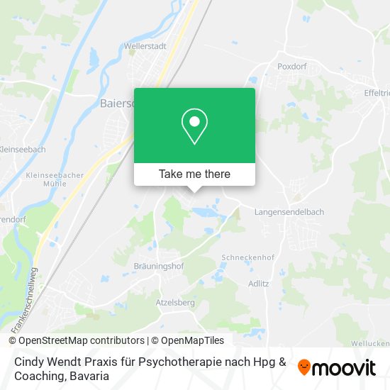Cindy Wendt Praxis für Psychotherapie nach Hpg & Coaching map