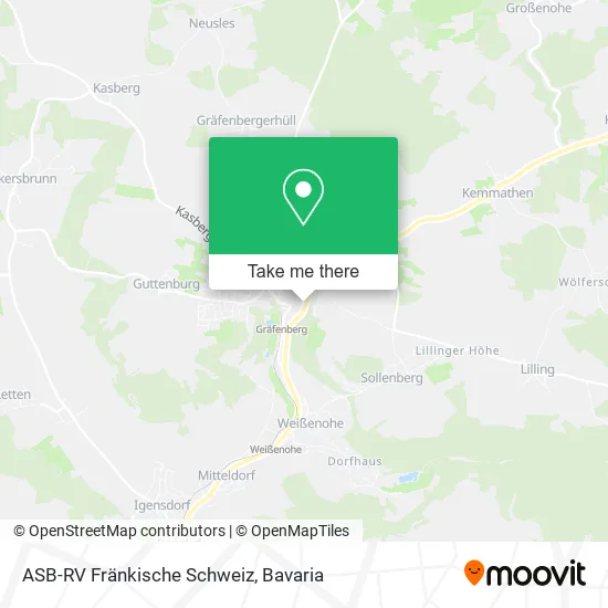 ASB-RV Fränkische Schweiz map