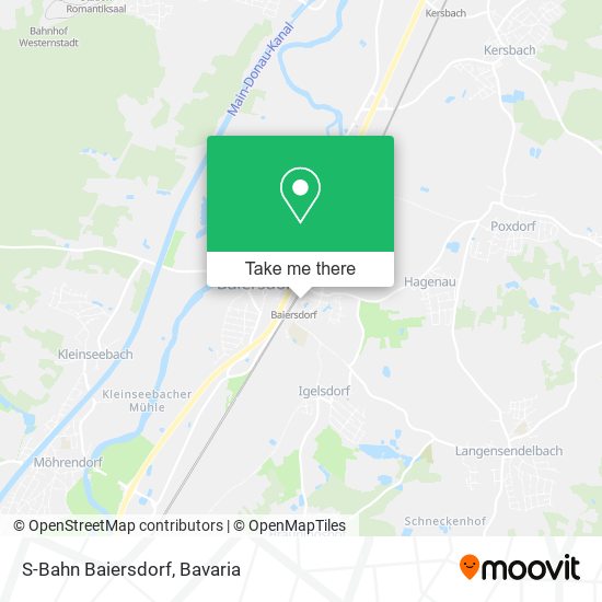 S-Bahn Baiersdorf map
