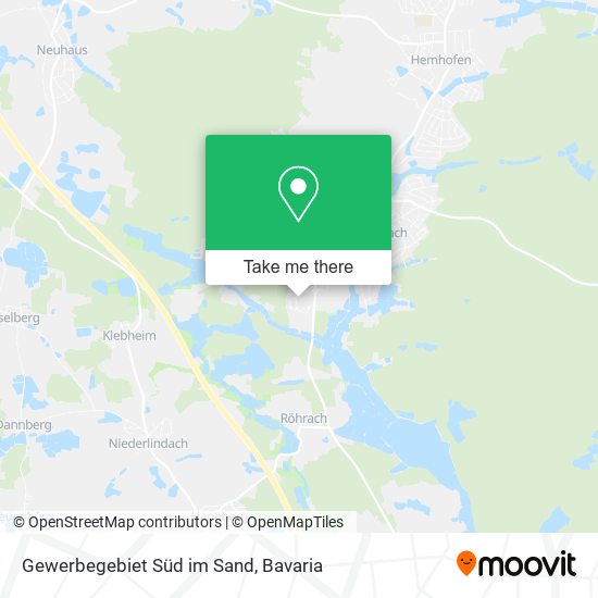 Gewerbegebiet Süd im Sand map