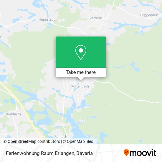 Ferienwohnung Raum Erlangen map