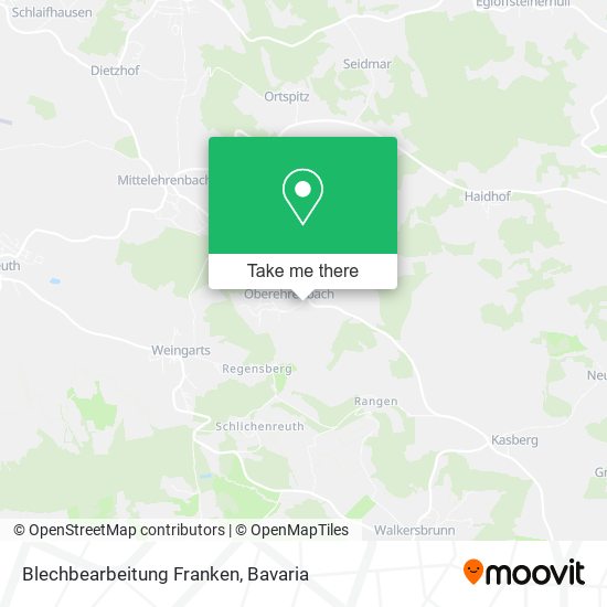 Карта Blechbearbeitung Franken