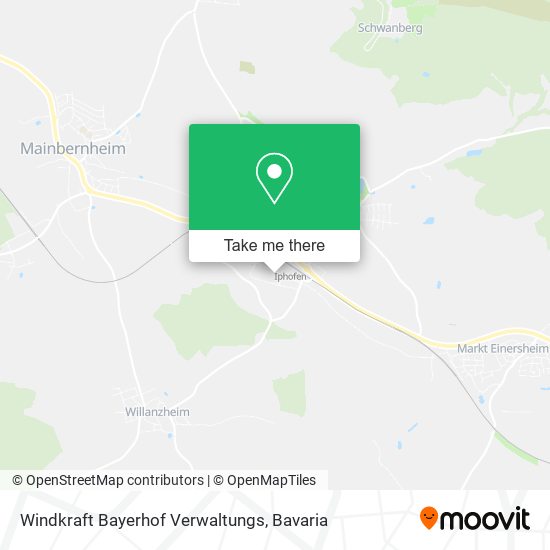 Карта Windkraft Bayerhof Verwaltungs