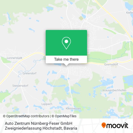 Auto Zentrum Nürnberg-Feser GmbH Zweigniederlassung Höchstadt map