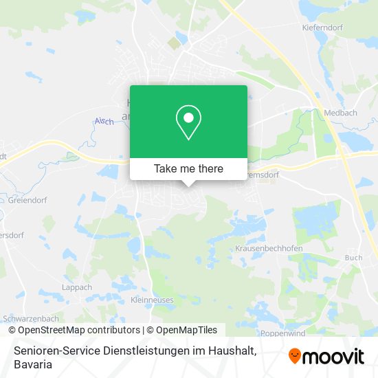 Senioren-Service Dienstleistungen im Haushalt map