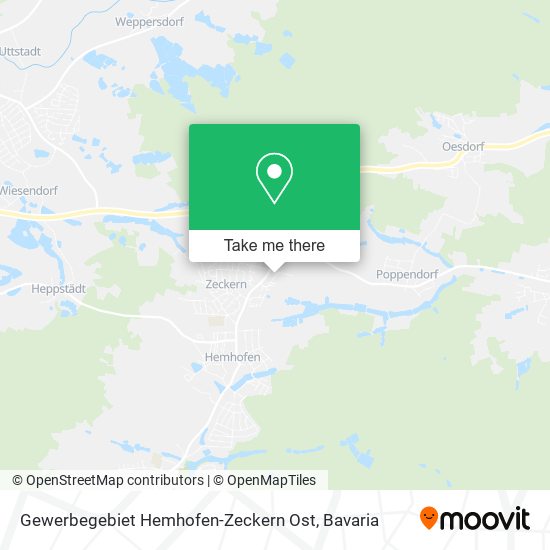 Gewerbegebiet Hemhofen-Zeckern Ost map