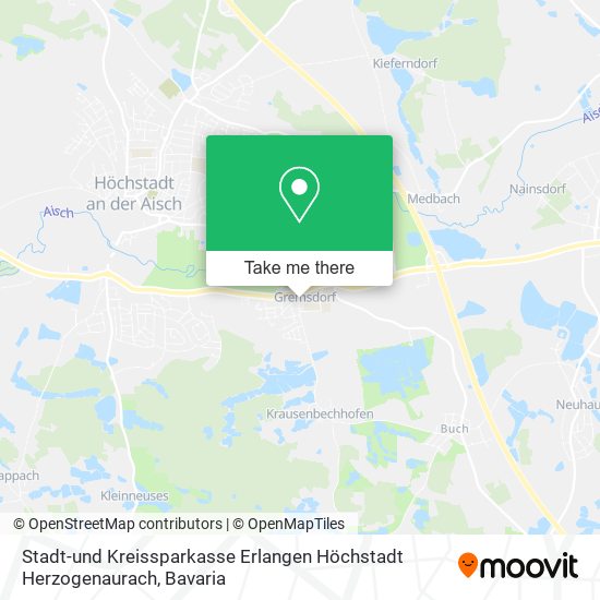 Stadt-und Kreissparkasse Erlangen Höchstadt Herzogenaurach map
