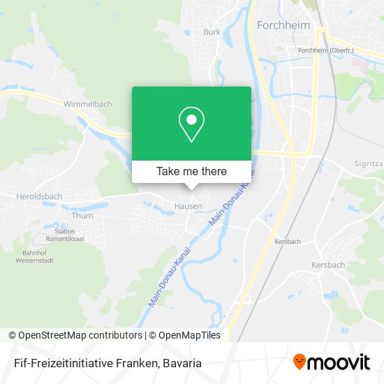 Карта Fif-Freizeitinitiative Franken