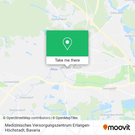 Medizinisches Versorgungszentrum Erlangen-Höchstadt map