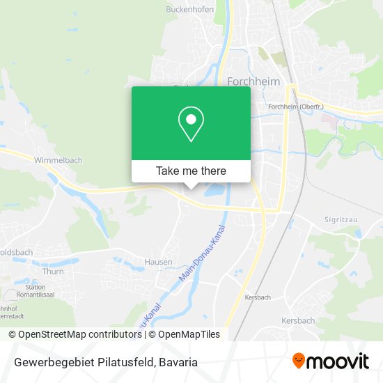 Gewerbegebiet Pilatusfeld map