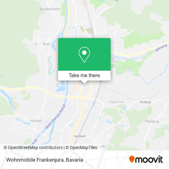 Wohnmobile Frankenjura map