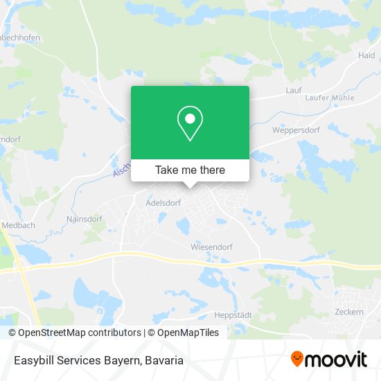 Easybill Services Bayern map