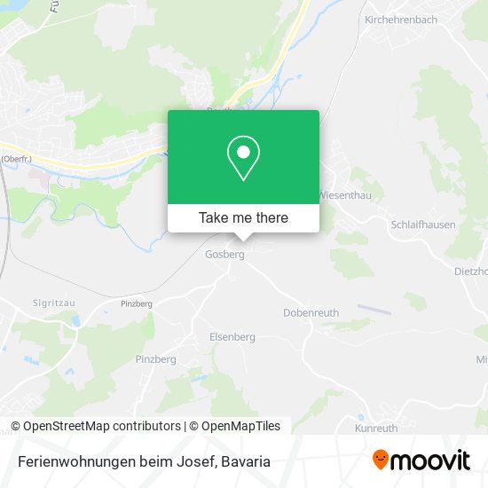 Ferienwohnungen beim Josef map