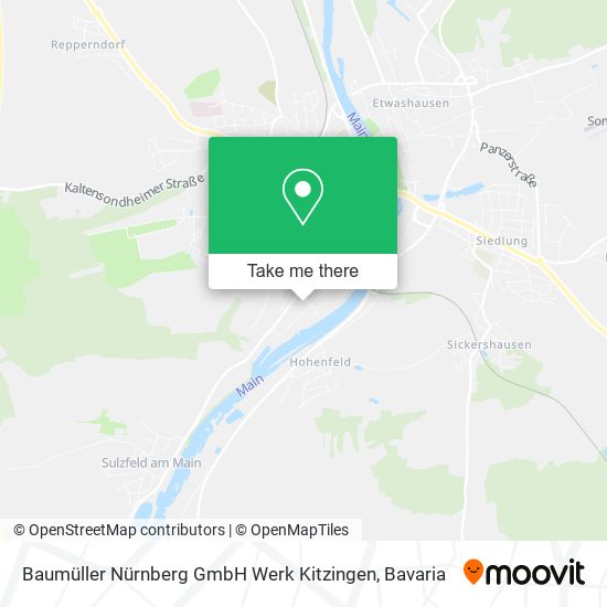 Baumüller Nürnberg GmbH Werk Kitzingen map