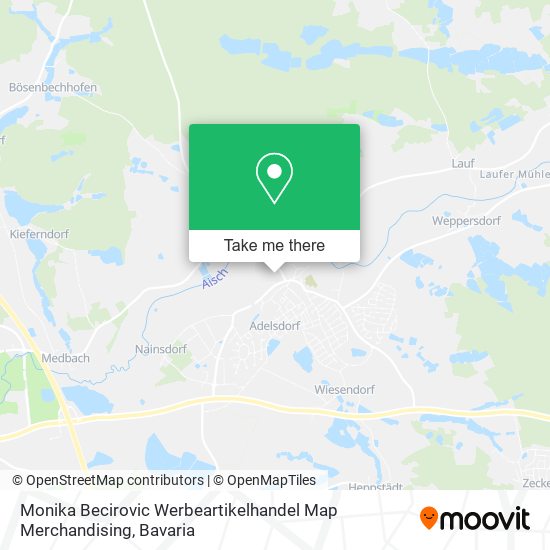 Карта Monika Becirovic Werbeartikelhandel Map Merchandising