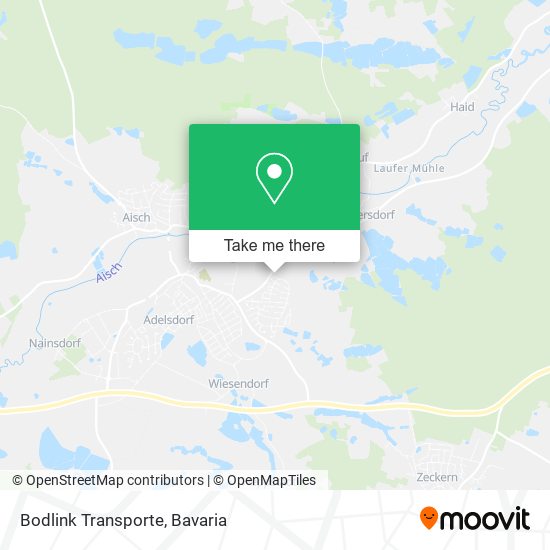 Bodlink Transporte map