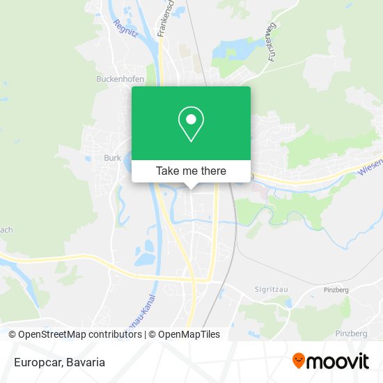 Europcar map