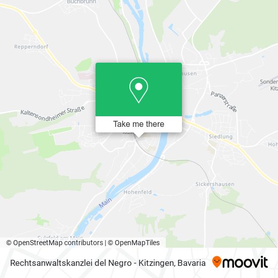 Rechtsanwaltskanzlei del Negro - Kitzingen map