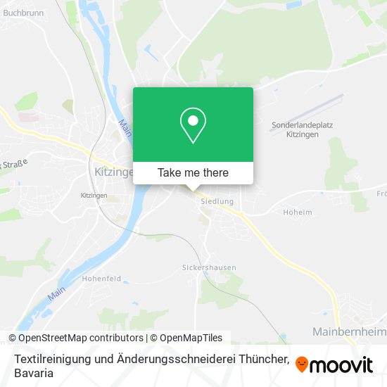 Textilreinigung und Änderungsschneiderei Thüncher map