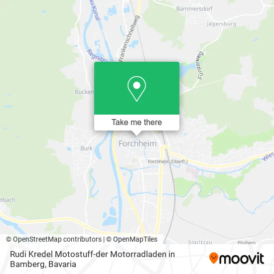 Карта Rudi Kredel Motostuff-der Motorradladen in Bamberg
