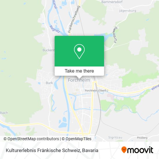 Kulturerlebnis Fränkische Schweiz map