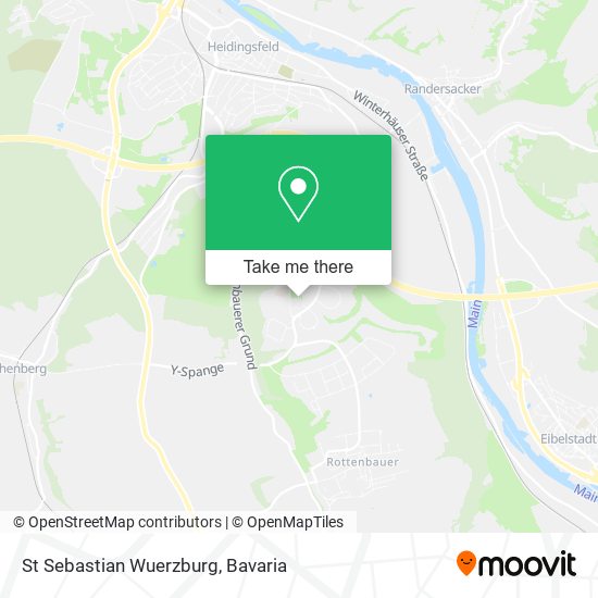 Карта St Sebastian Wuerzburg