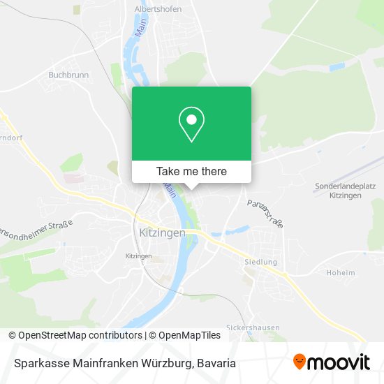 Sparkasse Mainfranken Würzburg map