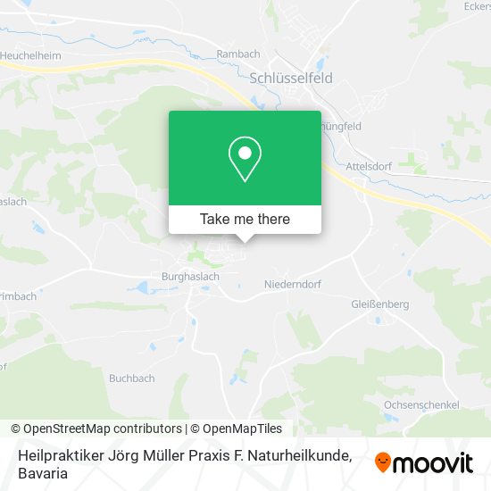 Карта Heilpraktiker Jörg Müller Praxis F. Naturheilkunde
