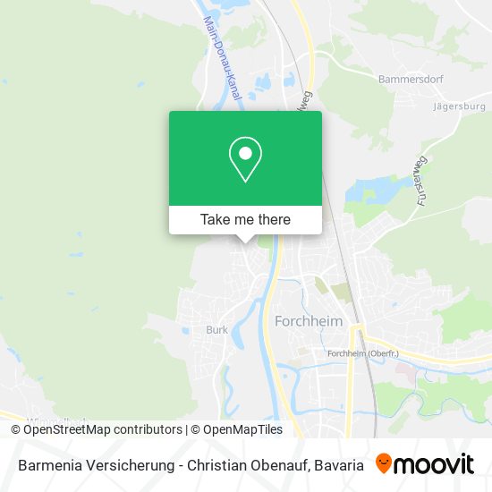 Barmenia Versicherung - Christian Obenauf map