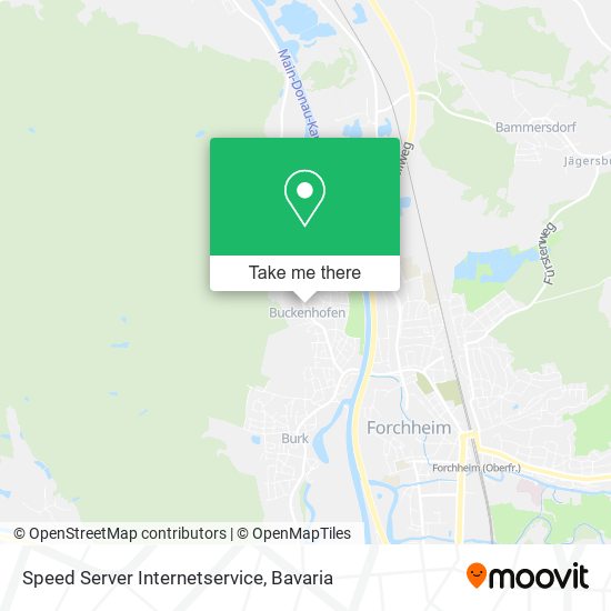 Speed Server Internetservice map