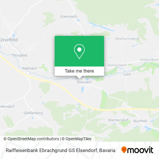 Raiffeisenbank Ebrachgrund GS Elsendorf map