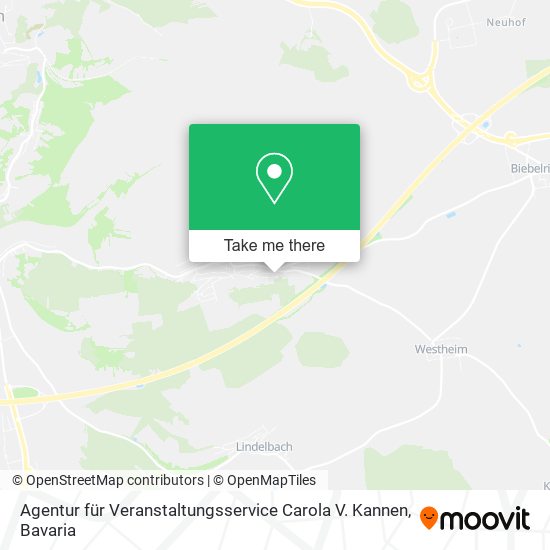 Карта Agentur für Veranstaltungsservice Carola V. Kannen