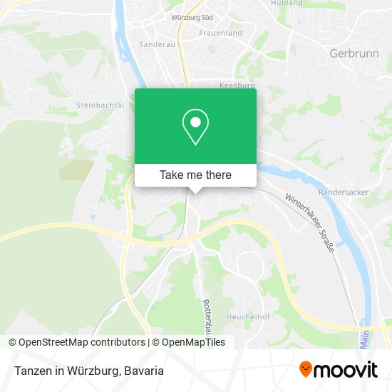 Tanzen in Würzburg map