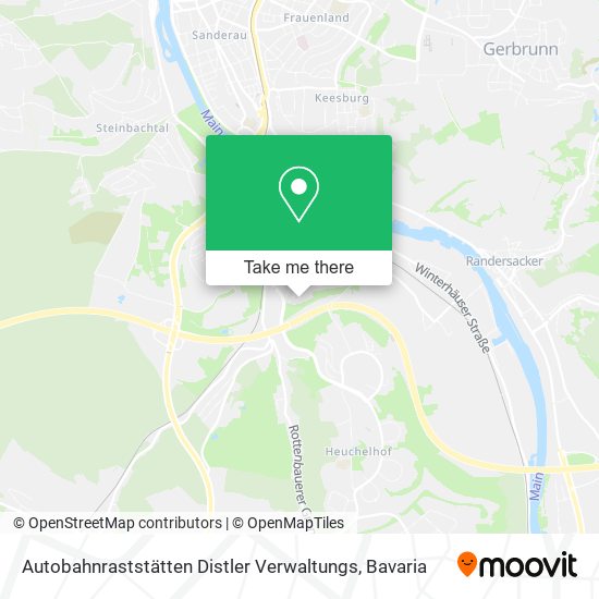 Autobahnraststätten Distler Verwaltungs map