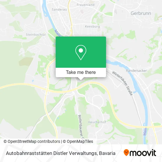 Карта Autobahnraststätten Distler Verwaltungs