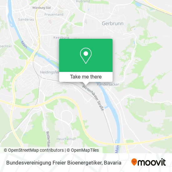 Bundesvereinigung Freier Bioenergetiker map