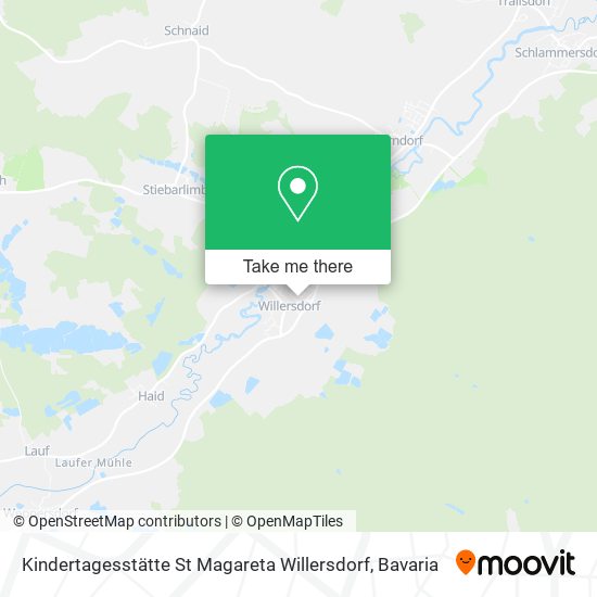 Карта Kindertagesstätte St Magareta Willersdorf