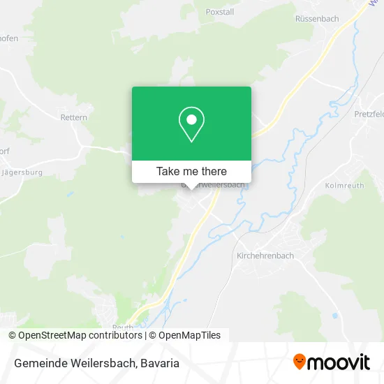 Карта Gemeinde Weilersbach