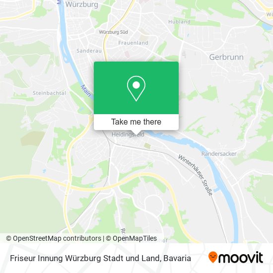 Friseur Innung Würzburg Stadt und Land map