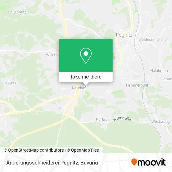 Карта Änderungsschneiderei Pegnitz