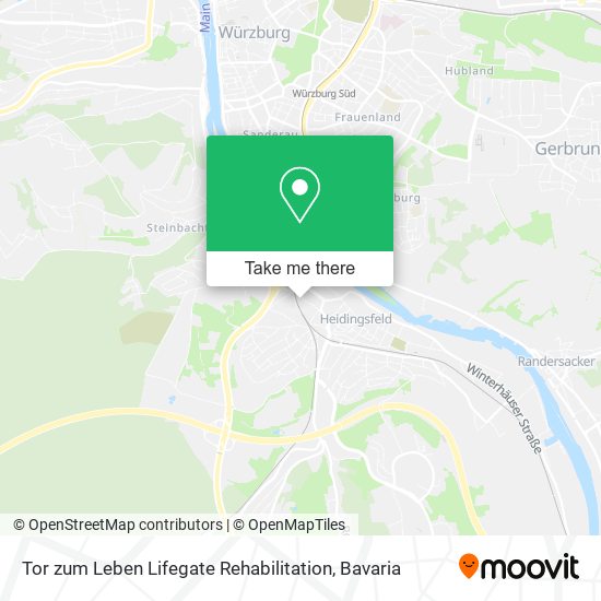 Tor zum Leben Lifegate Rehabilitation map