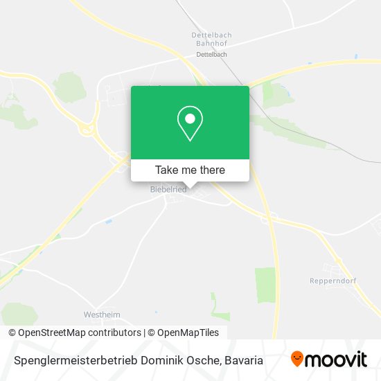 Spenglermeisterbetrieb Dominik Osche map
