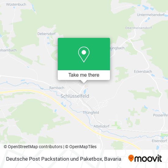 Deutsche Post Packstation und Paketbox map