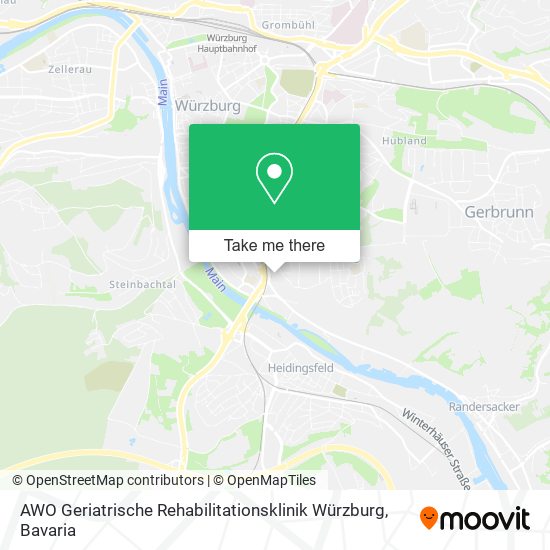 AWO Geriatrische Rehabilitationsklinik Würzburg map