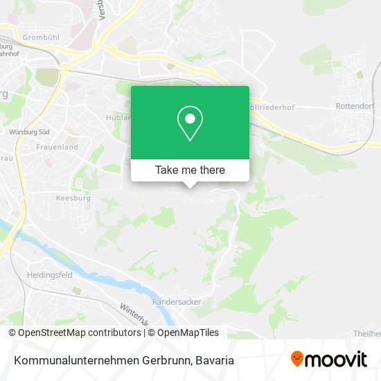 Карта Kommunalunternehmen Gerbrunn