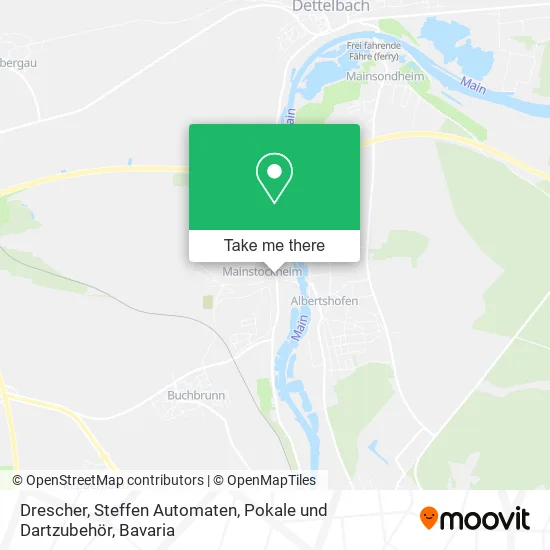 Карта Drescher, Steffen Automaten, Pokale und Dartzubehör