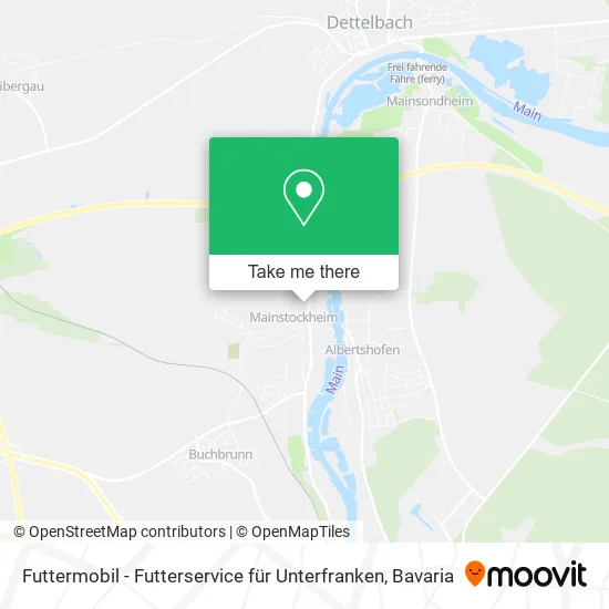 Карта Futtermobil - Futterservice für Unterfranken