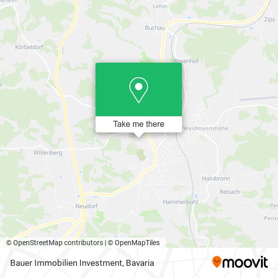 Bauer Immobilien Investment map