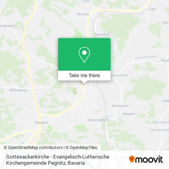 Gottesackerkirche - Evangelisch-Lutherische Kirchengemeinde Pegnitz map