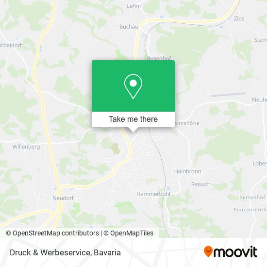 Druck & Werbeservice map